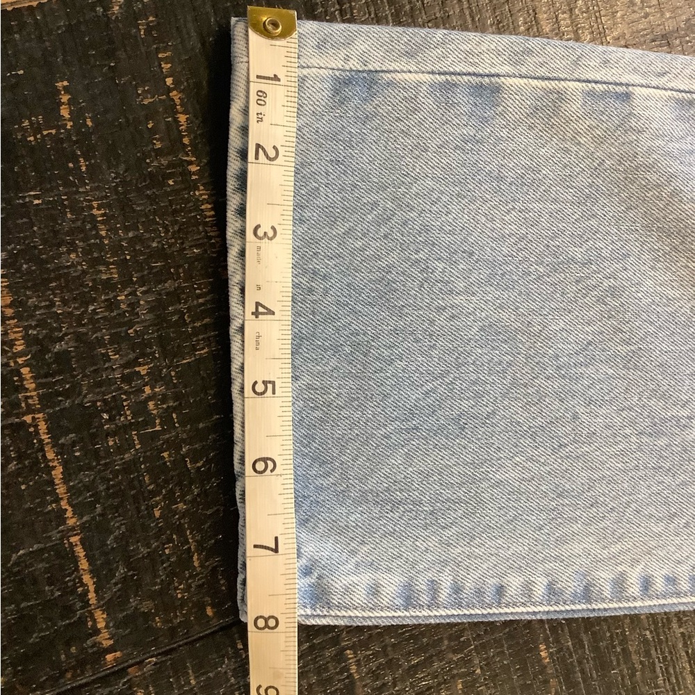 Express Light Blue Ankle Distressed Jeans - Picture 8 of 8